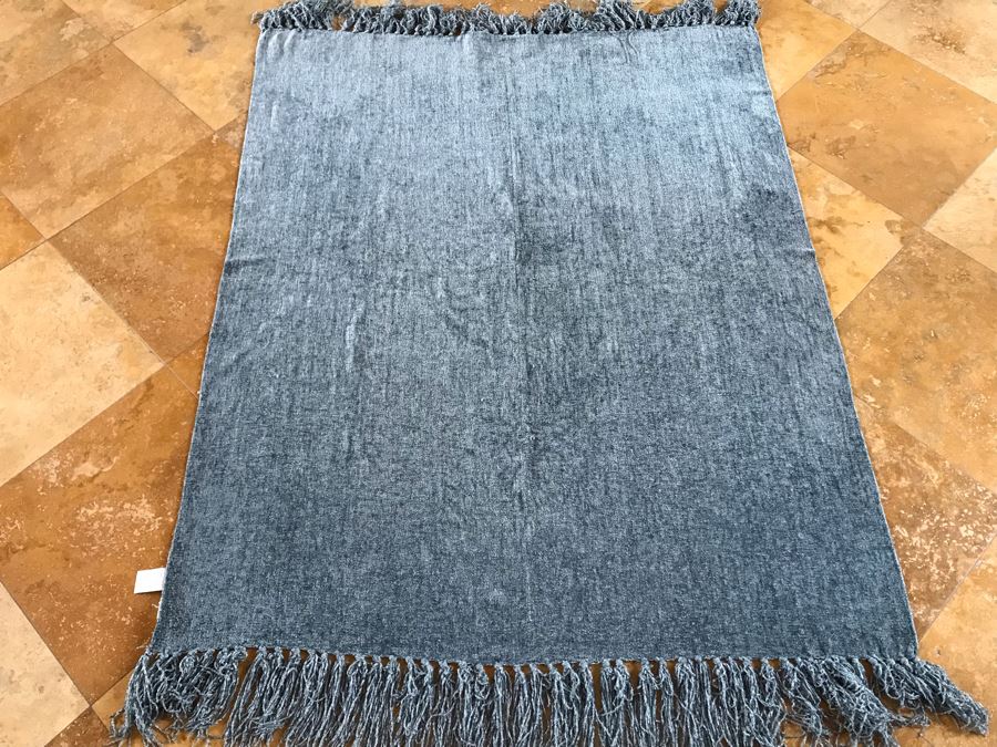 Blue Throw From Pier 1 Imports 50 X 60 