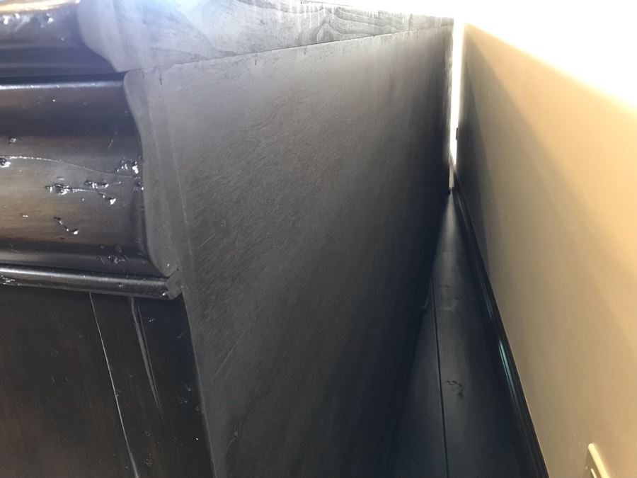 Stunning Custom Long Wooden Credenza Media Cabinet 9'4'W X 20D X 36H Paid $3,900 [Photo 12]