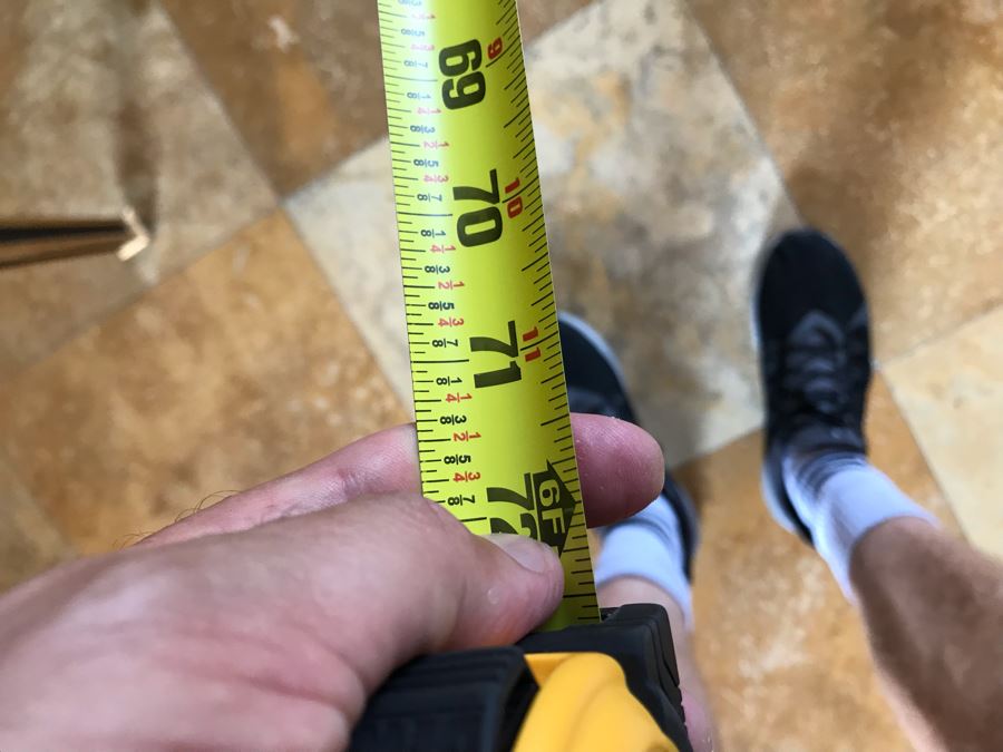 Stunning Antique Marble Top Gilded Demilune Entry Console Table With Gilded Full Length Wall Mirror - Table: 43W X 22D X 38H, Mirror: 36W X 72H Purchase For $5,400 [Photo 27]