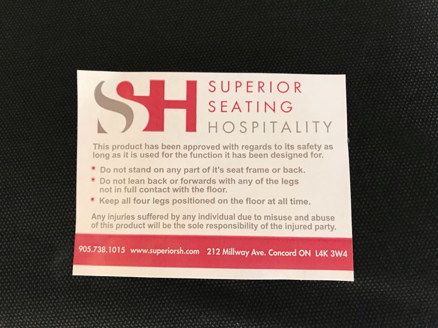 Set Of (3) Ivory Leather Barstools Chairs By Superior Seating Hospitality 25W X 21D X 45H Seat Is 31H Retails $2,200 [Photo 13]