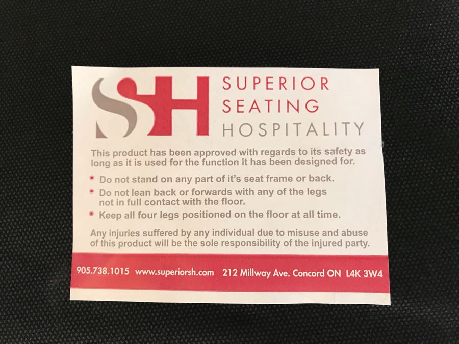 Set Of (3) Ivory Leather Barstools Chairs By Superior Seating Hospitality 25W X 21D X 45H Seat Is 31H Retails $2,200 [Photo 12]