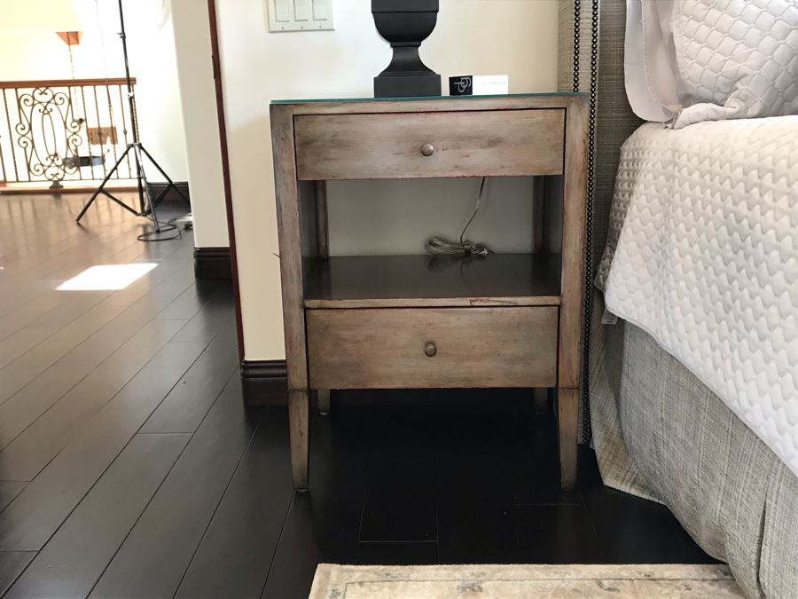 Pair Of Custom Wooden 2-Drawer Nightstands [Photo 9]