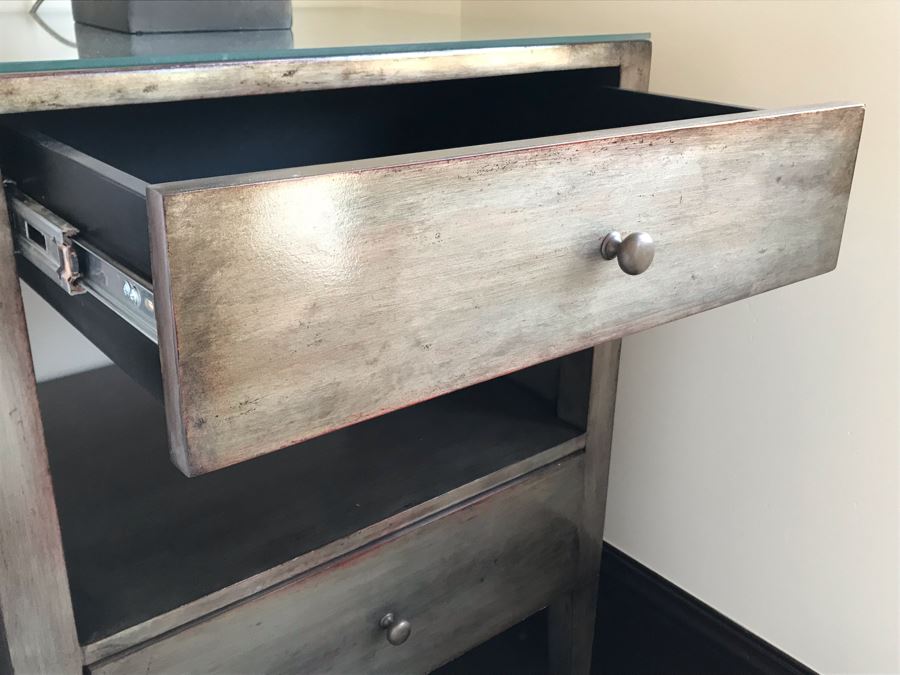 Pair Of Custom Wooden 2-Drawer Nightstands [Photo 8]