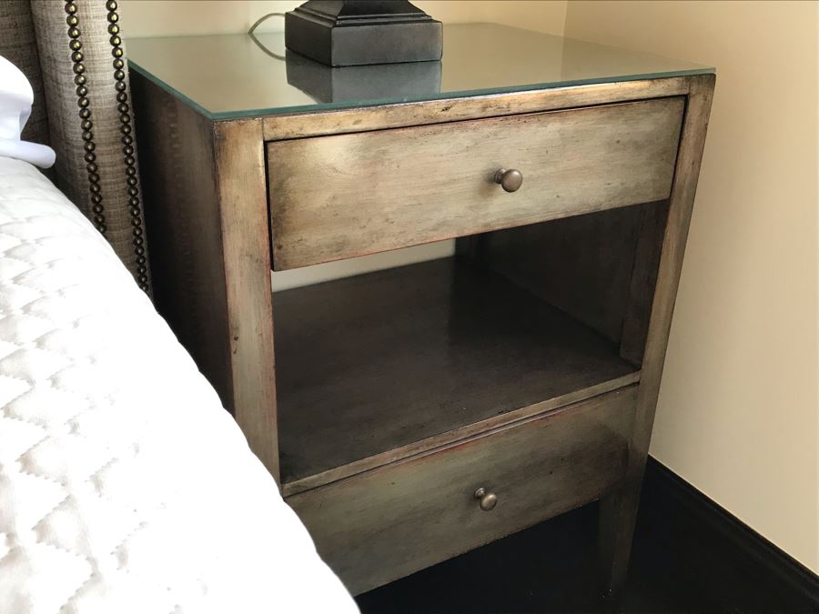 Pair Of Custom Wooden 2-Drawer Nightstands [Photo 6]