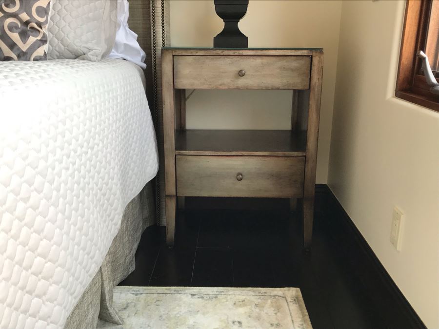 Pair Of Custom Wooden 2-Drawer Nightstands [Photo 4]