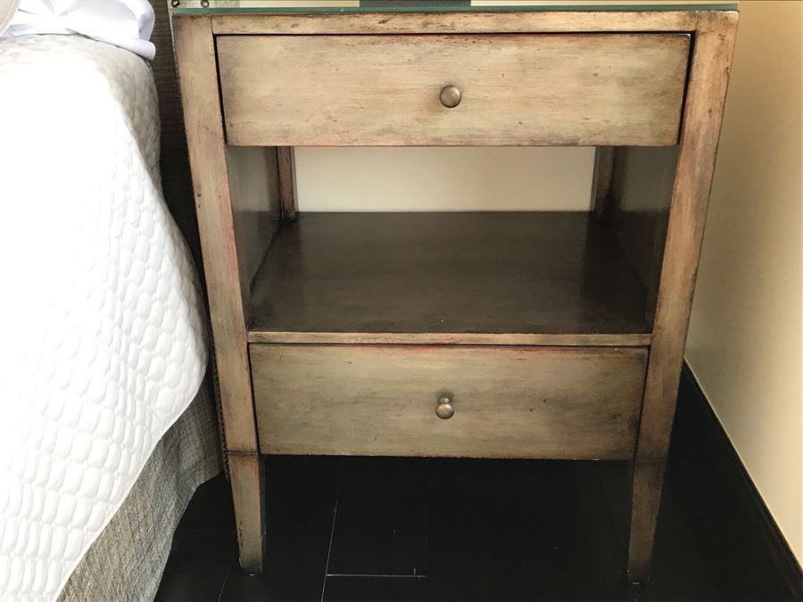 Pair Of Custom Wooden 2-Drawer Nightstands [Photo 5]