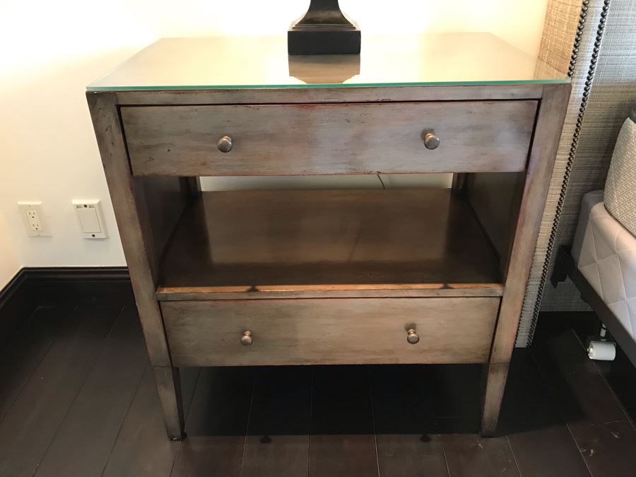 Pair Of Custom Wooden Nightstands (No Glass Top) 30W X 18D X 32.5H [Photo 6]