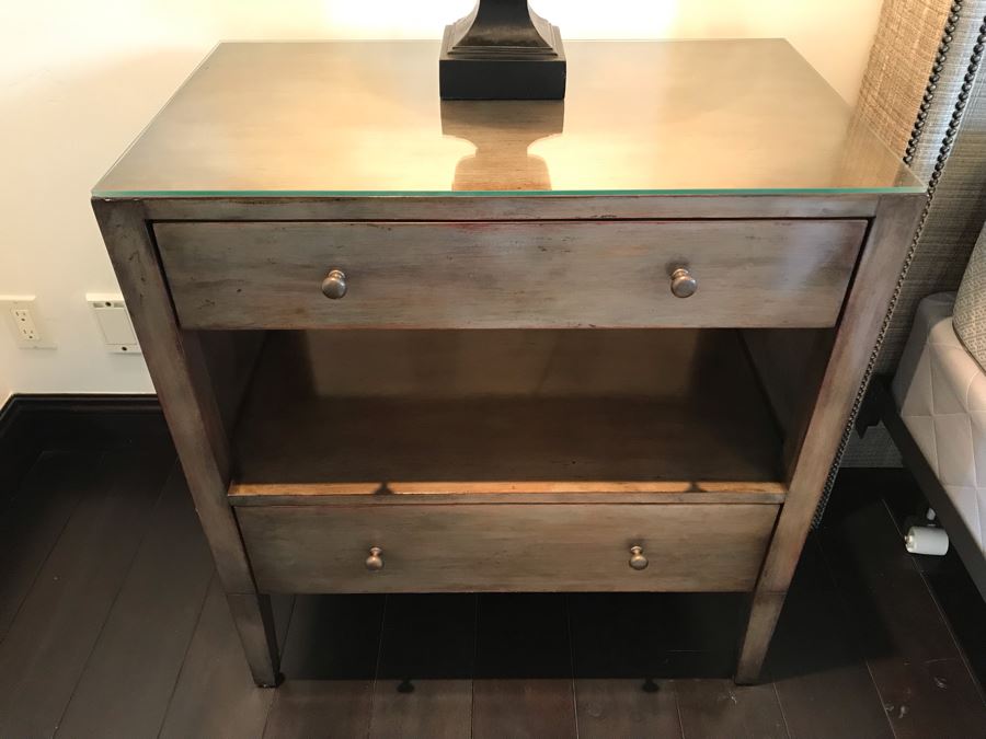 Pair Of Custom Wooden Nightstands (No Glass Top) 30W X 18D X 32.5H [Photo 5]
