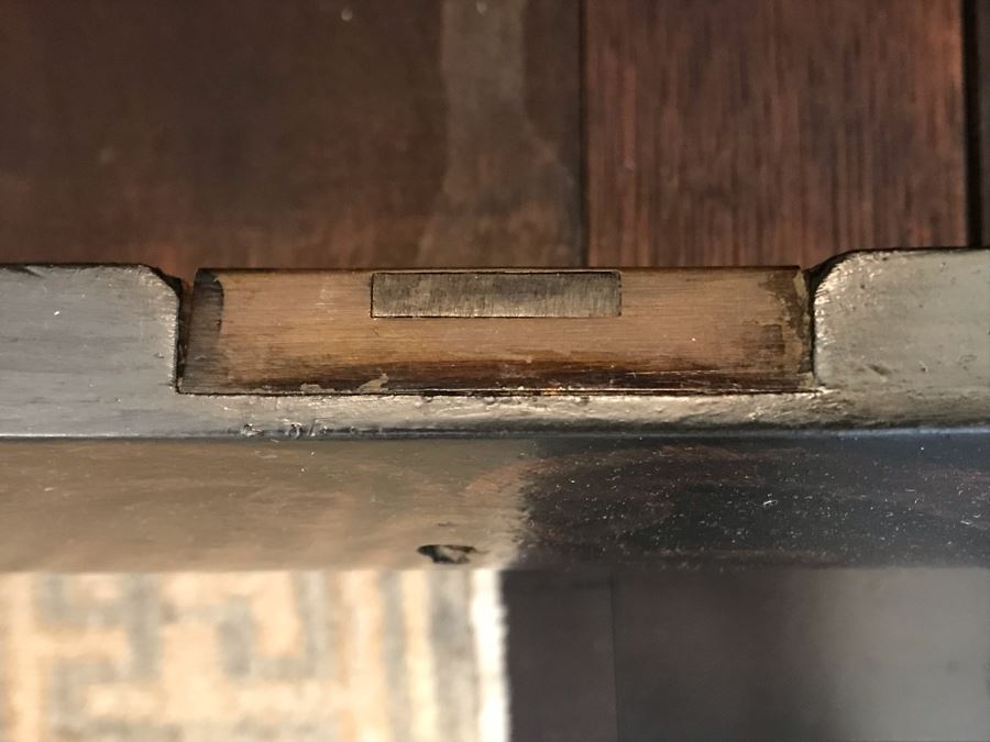 Pair Of Louis XIV Style Chinoiserie Commodes Chest Of Drawers Dresser In Black With Ball And Claw Feet 40W X 20D X 30H Purchased At Antique Store For $875 [Photo 10]