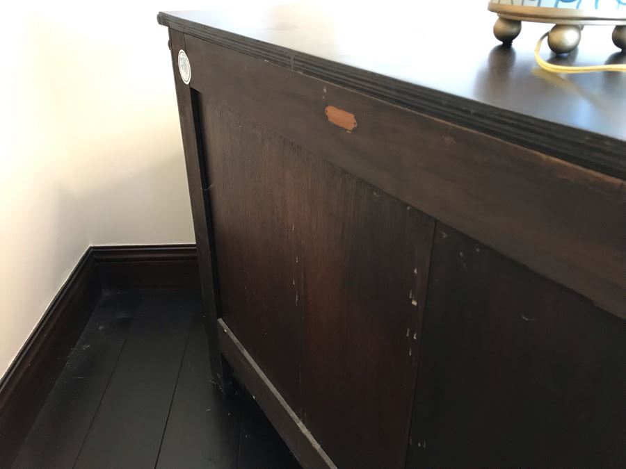 Pair Of Louis XIV Style Chinoiserie Commodes Chest Of Drawers Dresser In Black With Ball And Claw Feet 40W X 20D X 30H Purchased At Antique Store For $875 [Photo 19]