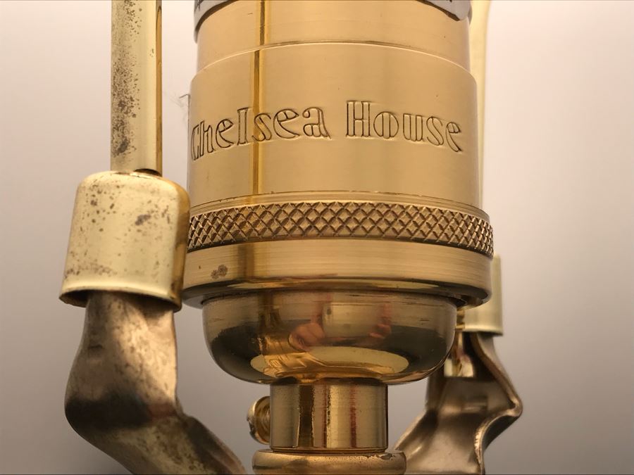 Pair Of Modern Painted Metal Chelsea House Table Lamps 30H Retails $570 [Photo 7]