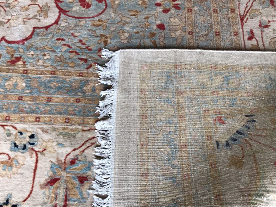 Stunning Hand Knotted Large Persian Area Rug Made In Pakistan Pak Makhmal Purchased At ABC Carpet & Home NYC 13.04' X 18.05' Retailed For $25,000 [Photo 2]