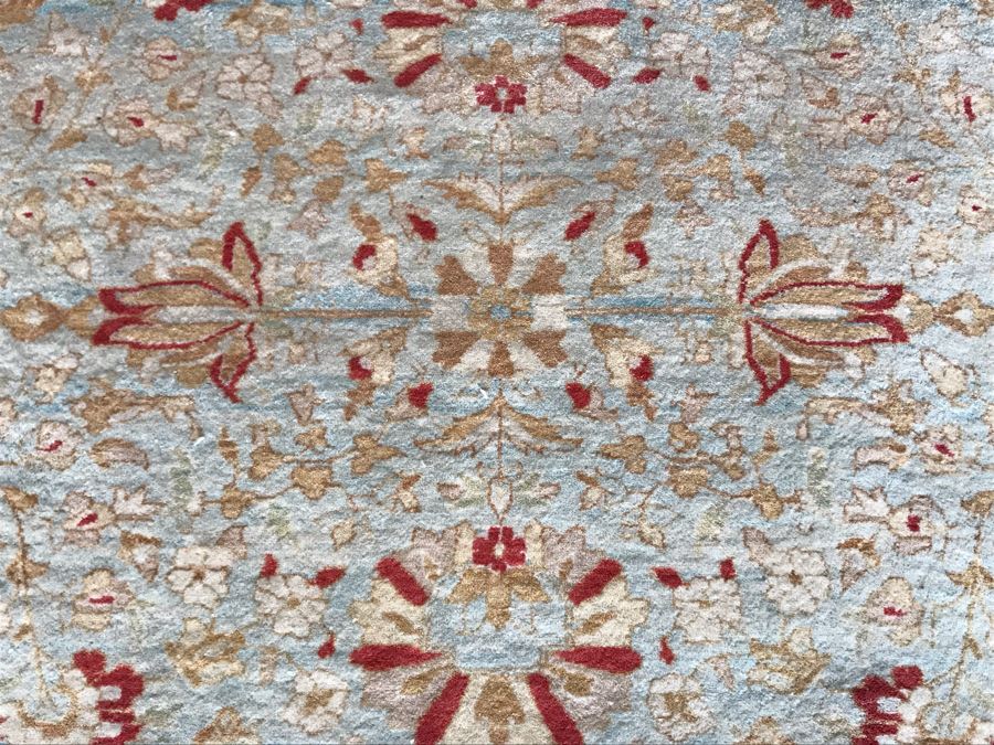 Stunning Hand Knotted Large Persian Area Rug Made In Pakistan Pak Makhmal Purchased At ABC Carpet & Home NYC 13.04' X 18.05' Retailed For $25,000 [Photo 13]