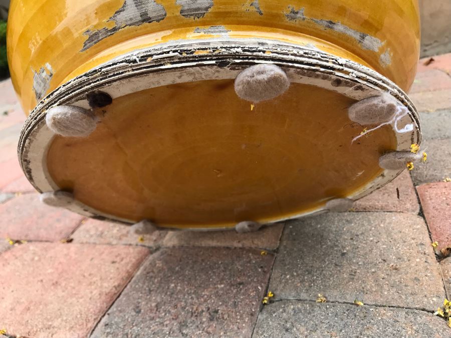 Arte-Italica Yellow Glazed Pot Made In Italy [Photo 8]