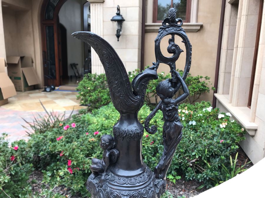 Maitland-Smith Bronze Ewer Pitcher 8W X 25H [Photo 3]