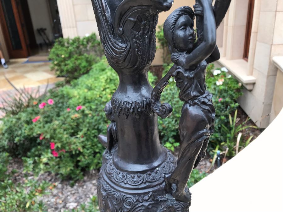 Maitland-Smith Bronze Ewer Pitcher 8W X 25H [Photo 6]