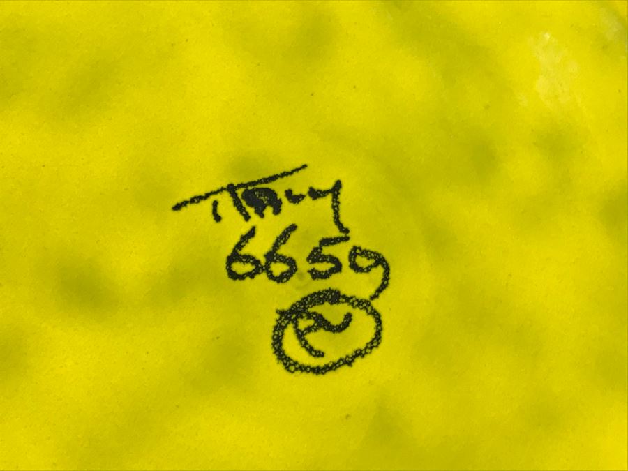 Vintage Italy PV Peasant Valley Italy Chartreuse Yellow Pottery China Apx 20 Pieces [Photo 12]