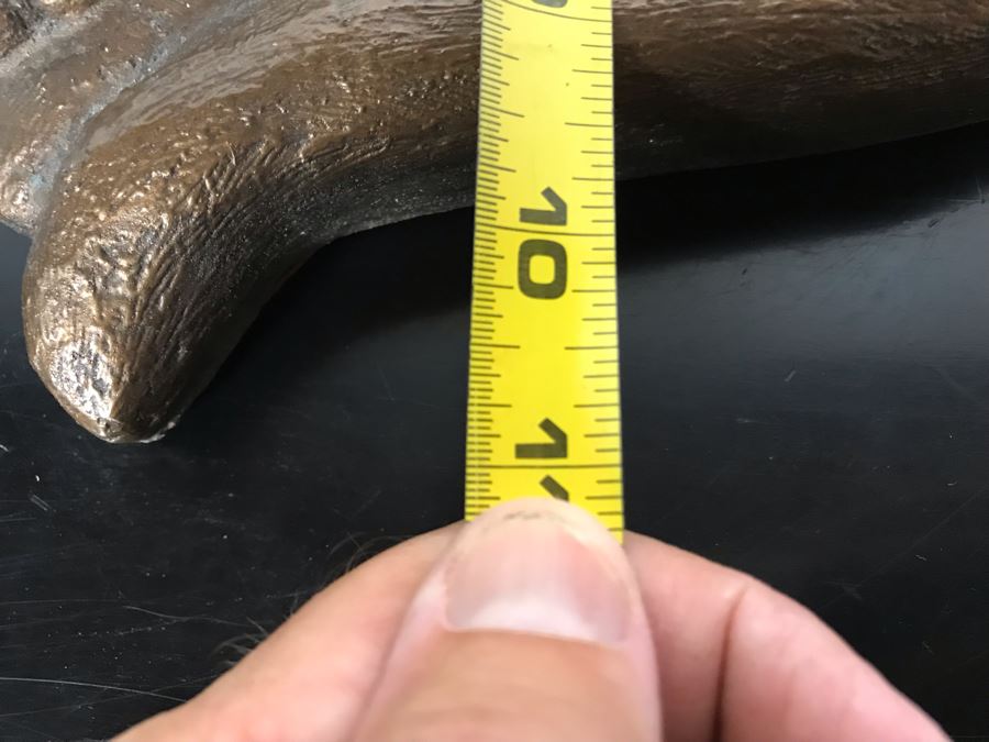 Vintage 1971 Austin Production Gold Plaster Sleeping Cat 11W X 11D X 3H [Photo 8]