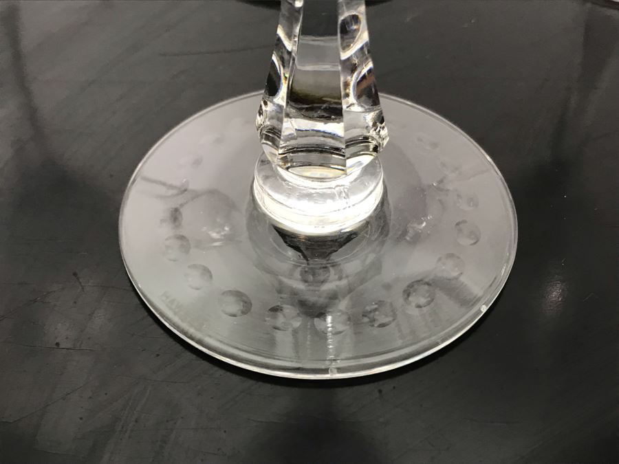 Elegant Cut Crystal Six Stemware Glasses 6.5H X 2.25W [Photo 7]