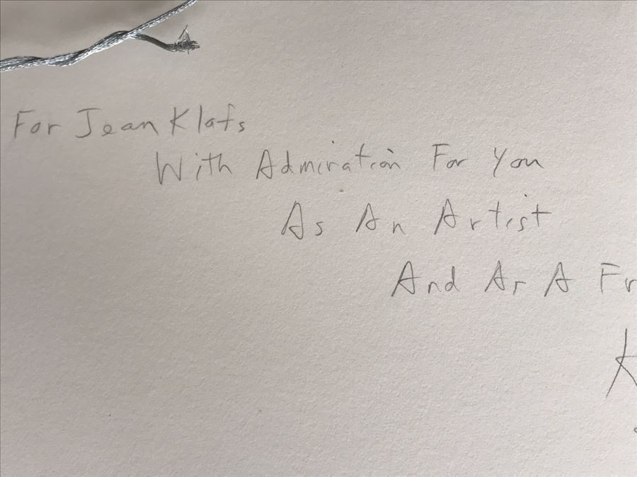 Hank Keneally Hand Signed Artist Proof Laser Print Titled 'Potent Portraits: Moustache Man' Also Signed And Personalized On Back 'For Jean Klafs With Admiration For You As An Artist' Framed 14 X 12 [Photo 14]