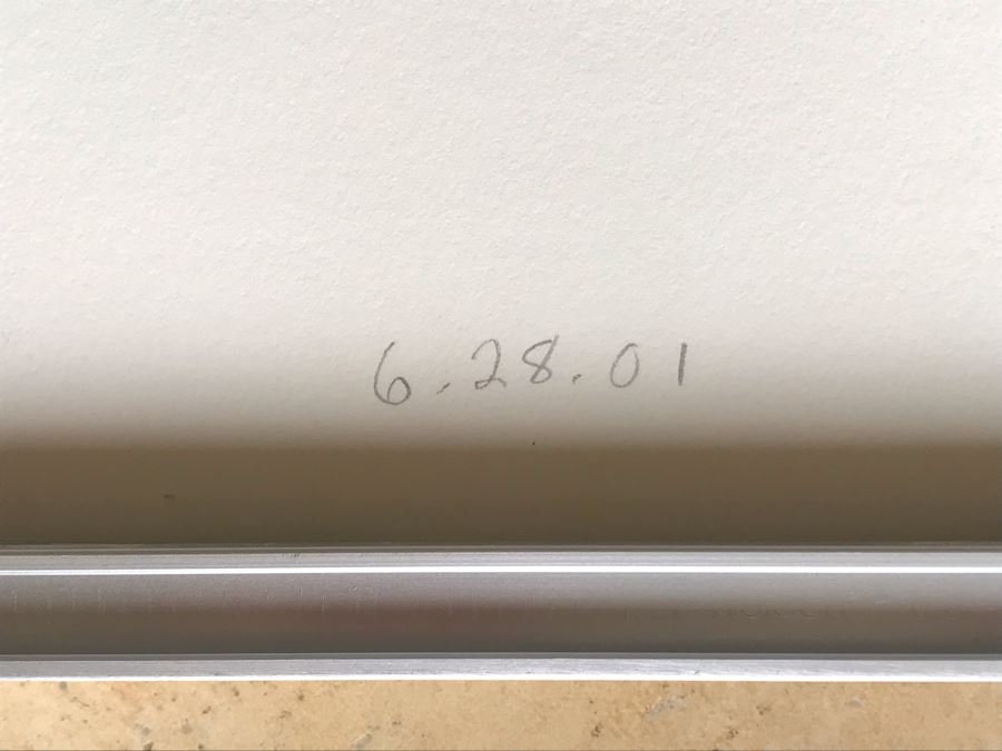 Hank Keneally Hand Signed Artist Proof Laser Print Titled 'Potent Portraits: Moustache Man' Also Signed And Personalized On Back 'For Jean Klafs With Admiration For You As An Artist' Framed 14 X 12 [Photo 17]