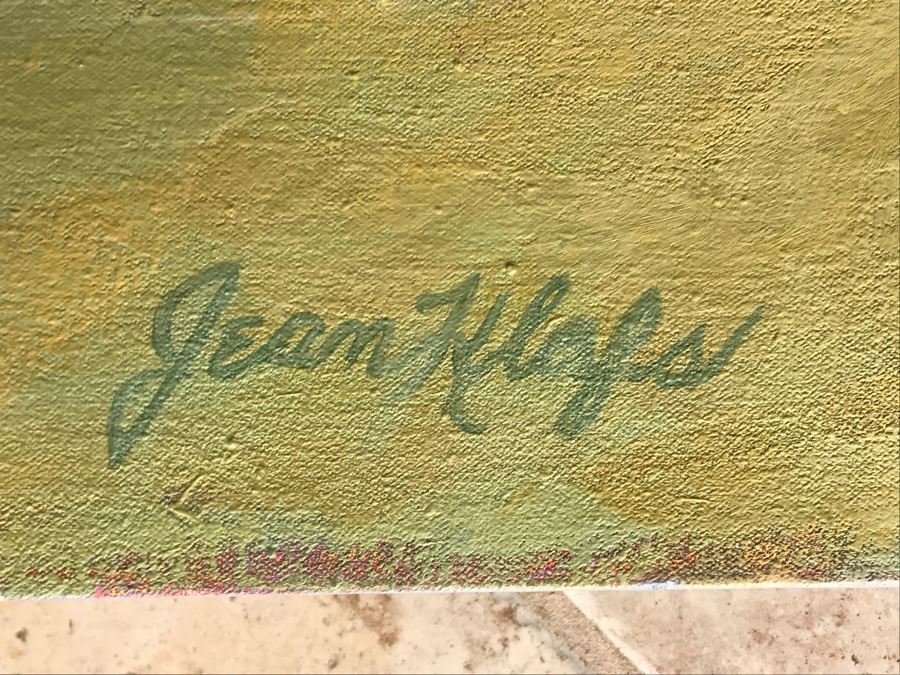 Original Jean Klafs Abstract Expressionist Painting On Canvas Titled 'Marsha' 36' X 40' [Photo 8]