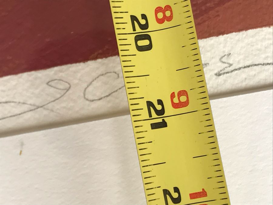 Jamie Chase Original Abstract Acrylic Framed Painting On Paper Titled 'Facing The Wind I' From Gregg Grella Gallery In Scottsdale, AZ 19 X 21 Retailed $550 [Photo 15]