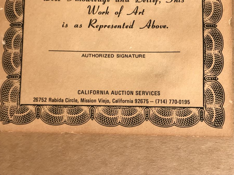 Virginia Dan Hand Signed Framed Artist Proof Collotype Titled 'Sevententh Move' Featuring Chess Players (Attended Chouinard Art Institute) California Artist 30 X 23 [Photo 18]