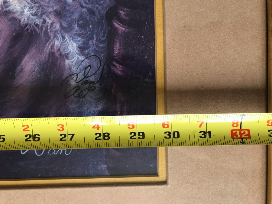 Virginia Dan Hand Signed Framed Artist Proof Collotype Titled 'Sevententh Move' Featuring Chess Players (Attended Chouinard Art Institute) California Artist 30 X 23 [Photo 14]