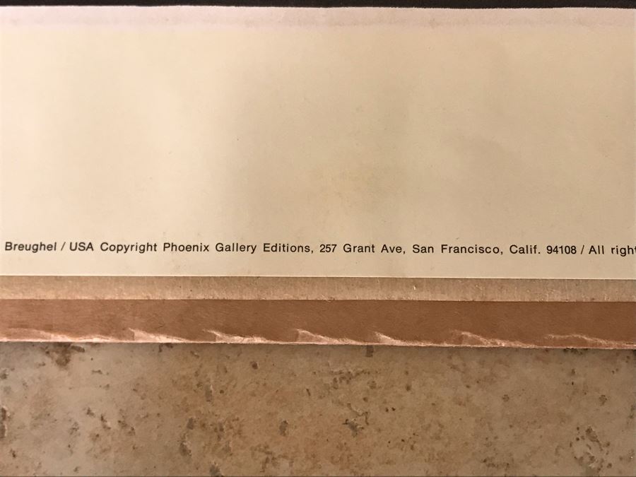 Vintage 1970 Framed M. C. Escher Poster Titled 'Day And Night / Tag Und Nacht) Publishe By G. W. Breughel Hattem Holland 32 X 19 [Photo 14]