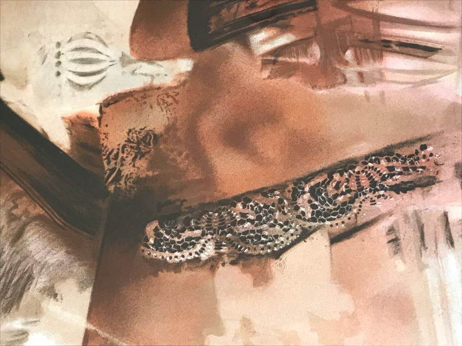 Jean Jacques Balitran Framed Hand Signed Lithograph Titled 'Woman And Dove' 11 Of 250 Appraised $525 In 1986 With Certificate Of Authenticity [Photo 9]