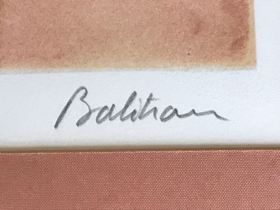 Jean Jacques Balitran Framed Hand Signed Lithograph Titled 'Woman And Dove' 11 Of 250 Appraised $525 In 1986 With Certificate Of Authenticity [Photo 11]