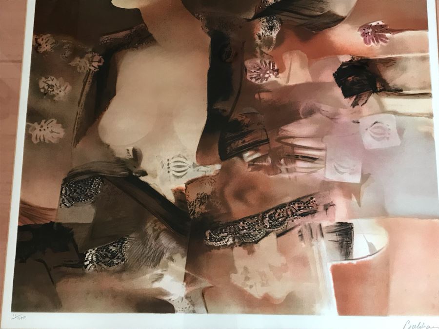 Jean Jacques Balitran Framed Hand Signed Lithograph Titled 'Woman And Dove' 11 Of 250 Appraised $525 In 1986 With Certificate Of Authenticity [Photo 6]