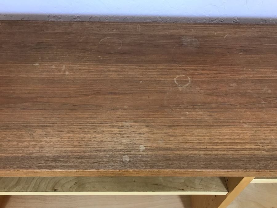 Danish Modern Teak Cabinet Credenza With Tambour Accordion Sliding Pocket Doors 54.5W X 17D X 26H [Photo 9]