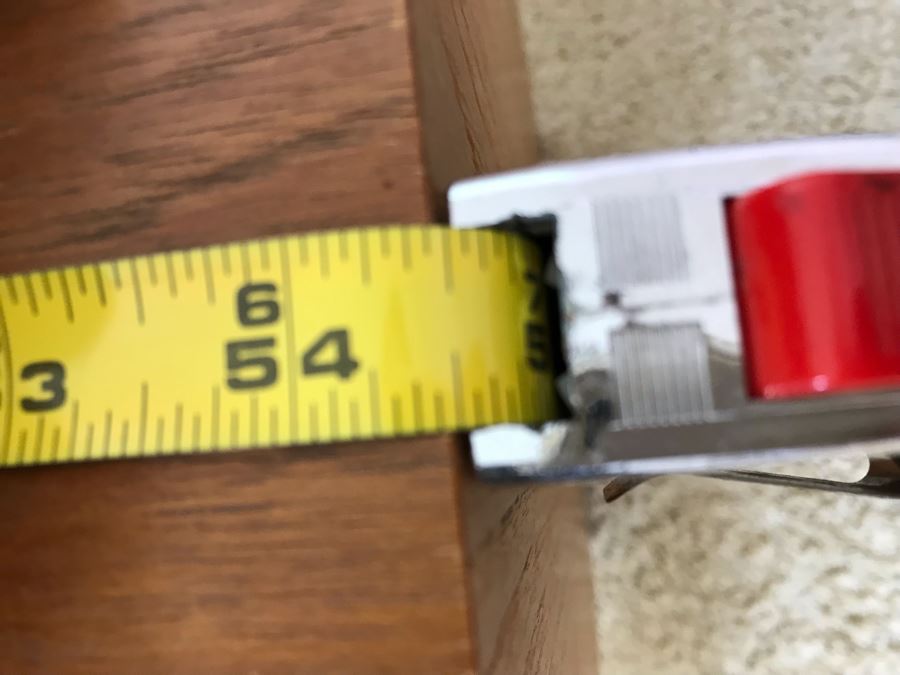 Danish Modern Teak Cabinet Credenza With Tambour Accordion Sliding Pocket Doors 54.5W X 17D X 26H [Photo 21]