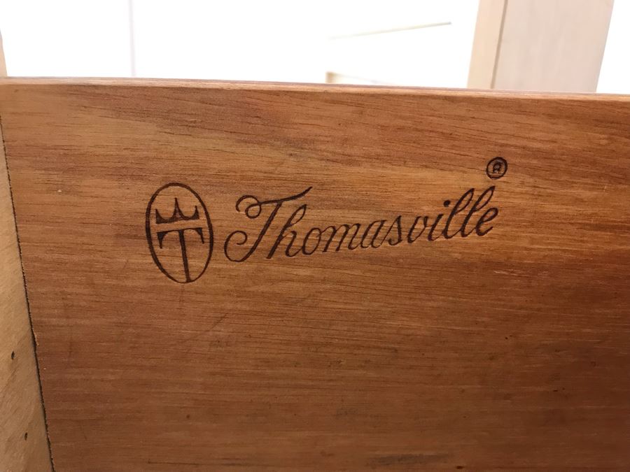 Thomasville Dresser Chest Of Drawers 74W X 18D X 30H With Pair Of Matching Nightstands 26W X 16D X 22.5H [Photo 11]