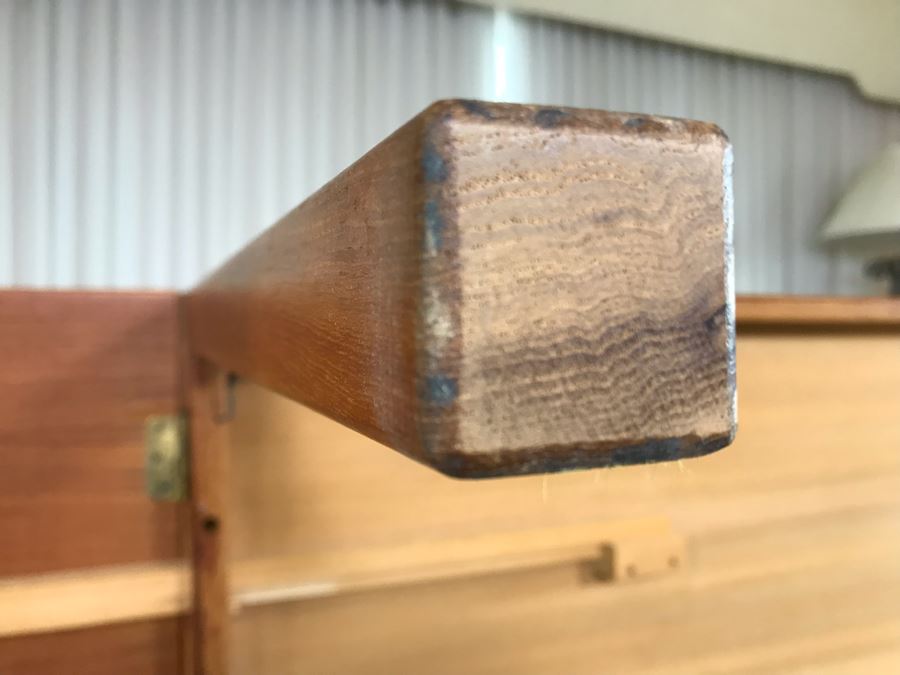 Danish Modern Teak Drop-Leaf Table 49W X 33.5D X 17H (Each Leaf Extends 12') [Photo 22]