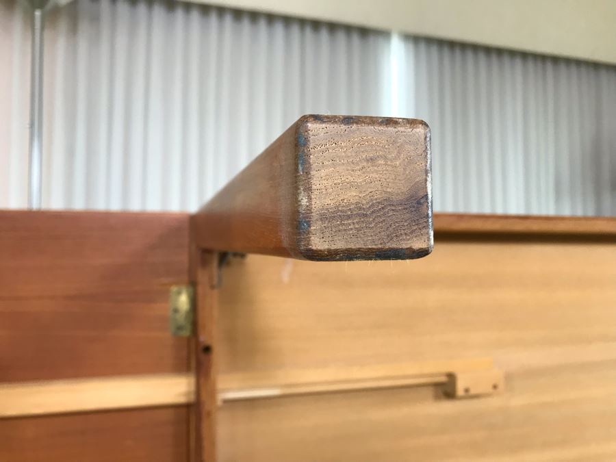 Danish Modern Teak Drop-Leaf Table 49W X 33.5D X 17H (Each Leaf Extends 12') [Photo 23]