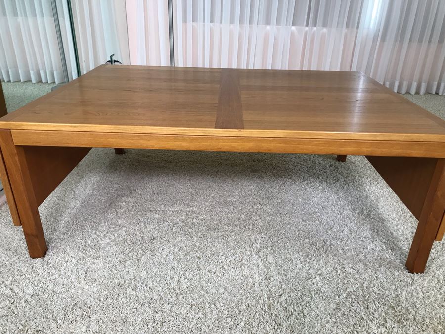 Danish Modern Teak Drop-Leaf Table 49W X 33.5D X 17H (Each Leaf Extends 12') [Photo 25]