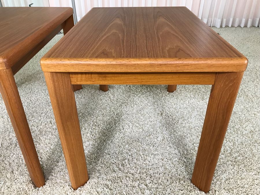 Pair Of Danish Modern Teak Side Tables By VSM 30W X 19.5D X 20H [Photo 6]