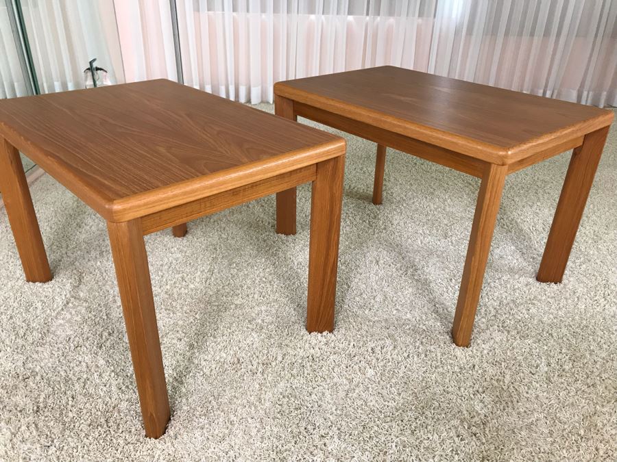 Pair Of Danish Modern Teak Side Tables By VSM 30W X 19.5D X 20H [Photo 9]