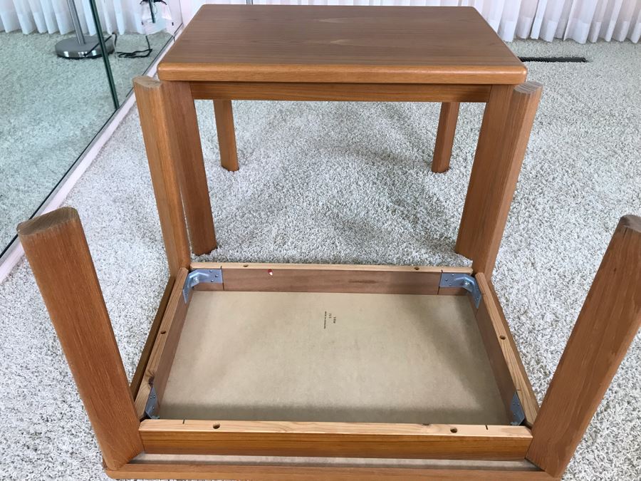 Pair Of Danish Modern Teak Side Tables By VSM 30W X 19.5D X 20H [Photo 18]