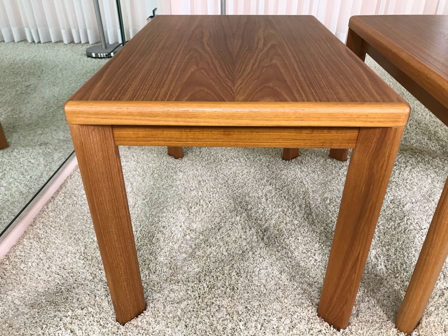 Pair Of Danish Modern Teak Side Tables By VSM 30W X 19.5D X 20H [Photo 5]