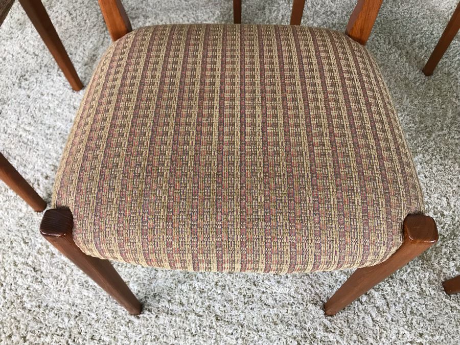 Set Of Six Teak Danish Modern Dining Chairs [Photo 15]