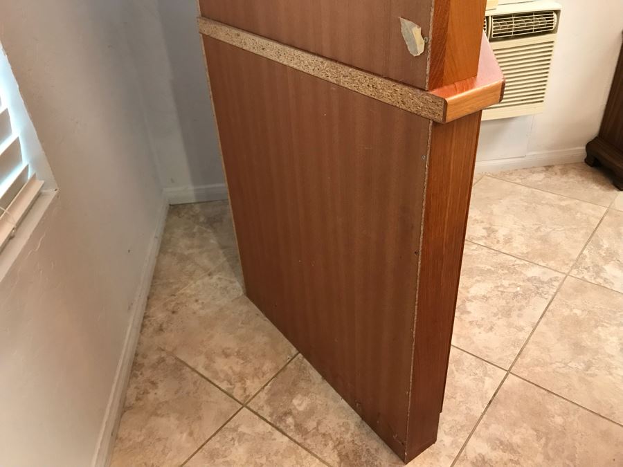 Danish Modern Teak 2-Piece Corner Cabinet 39W X 23D X 71H [Photo 8]