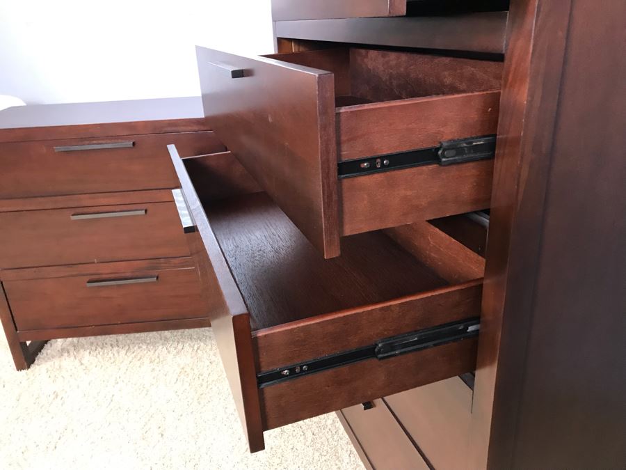 Pair Of Modern Dressers 3-Drawer Dresser And 6-Drawer Dresser By Casana [Photo 8]