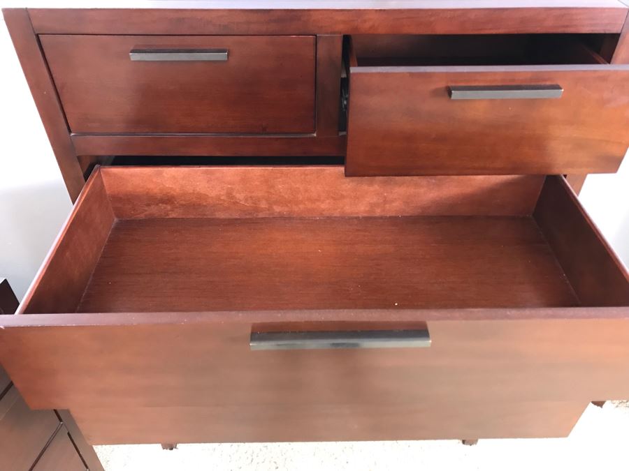 Pair Of Modern Dressers 3-Drawer Dresser And 6-Drawer Dresser By Casana [Photo 9]