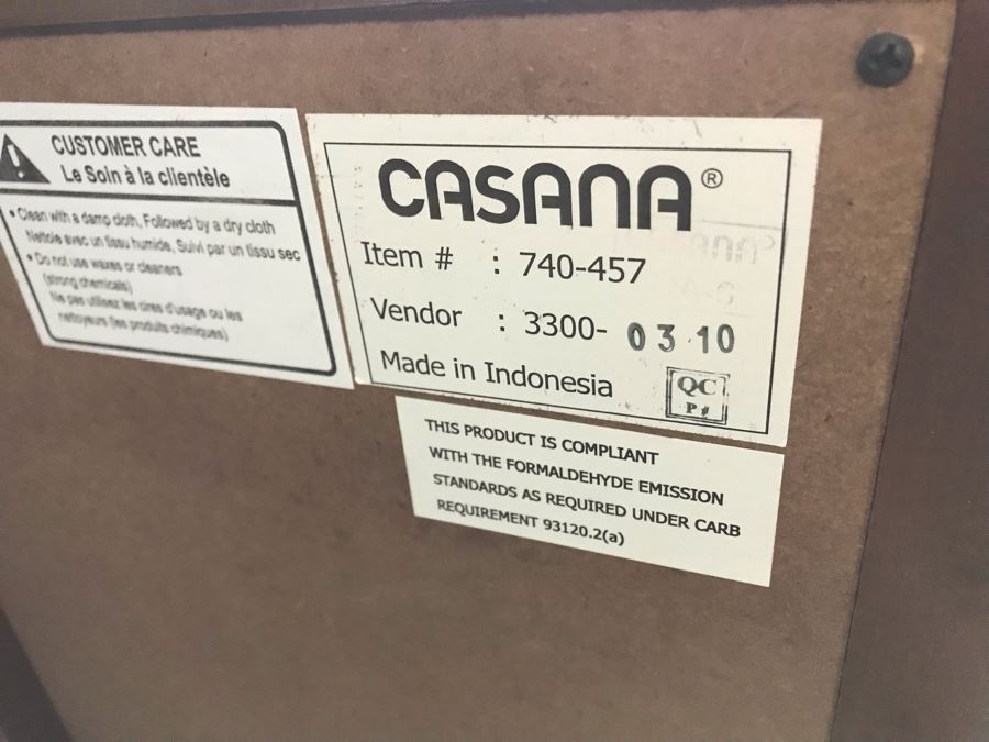 Modern 7-Drawer Dresser Chest Of Drawers With Mirror By Casana 66W X 19D X 33.5H (Mirror: 45W X 42H) [Photo 9]