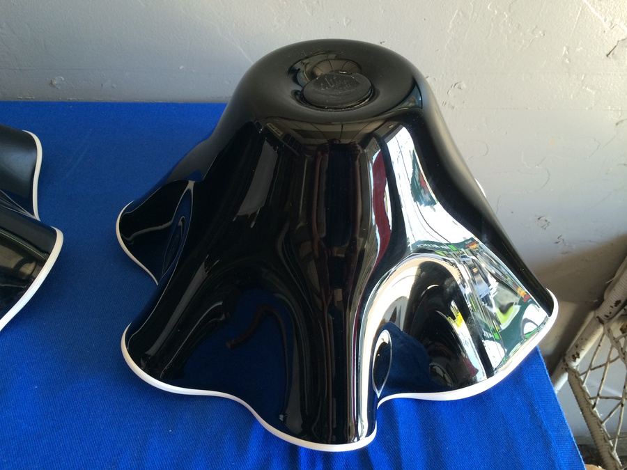 Large Purple Hand-Blown Glass Nesting Bowls - Each is Signed - Similar to Dale Chihuly  [Photo 15]