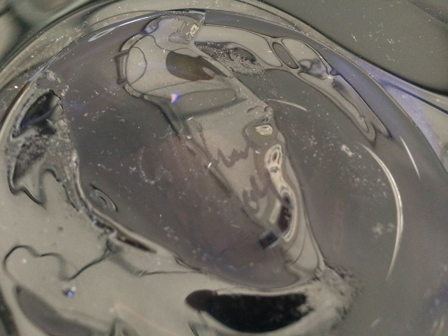 Large Purple Hand-Blown Glass Nesting Bowls - Each is Signed - Similar to Dale Chihuly  [Photo 13]